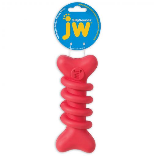 JW PET SILLYSOUNDS SPIRAL BONE large Gr. ca. 18 x 7,5 cm