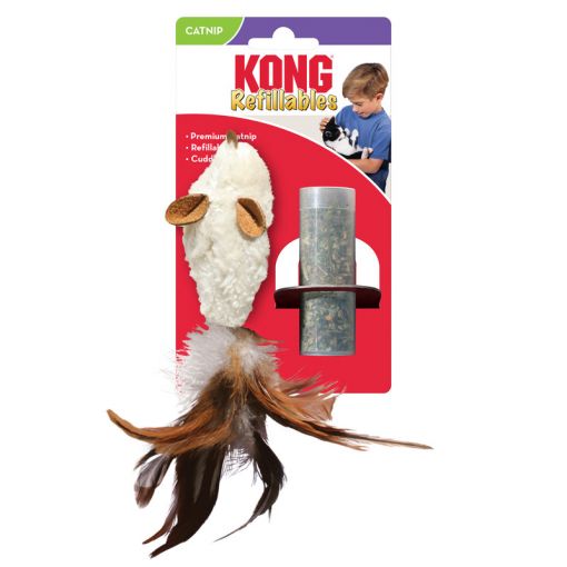 KONG Cat Refillables Feather Mouse