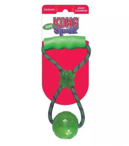 KONG Squeezz Ball mit Handgriff Large Sortiert