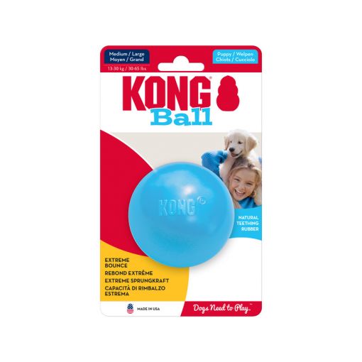 KONG Puppy Ball with hole Medium / Large Sortiert