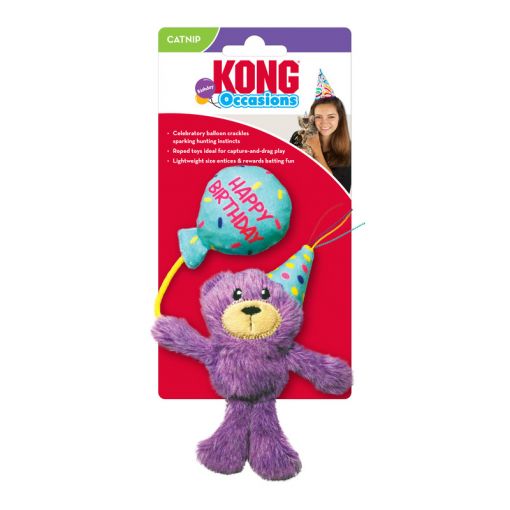 KONG Cat Occasions Birthday Teddy