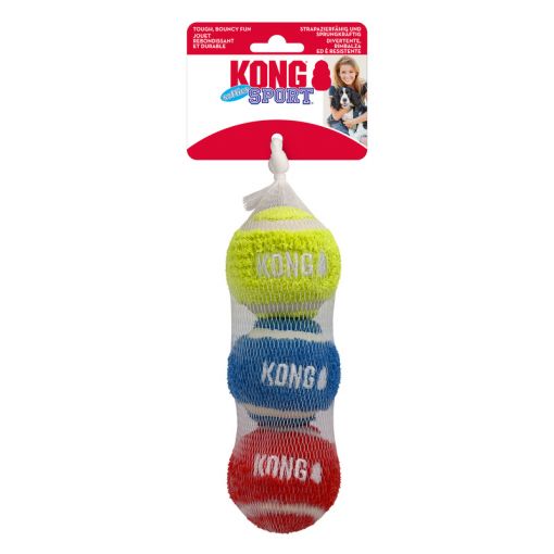 KONG Sport Softies Balls 3er Pack Medium Sortiert