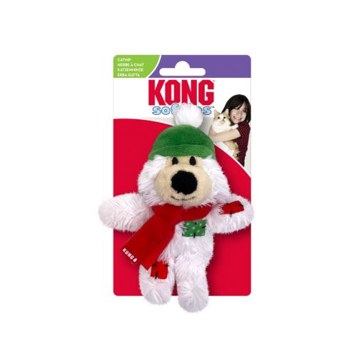 KONG Cat Holiday Softies Bear Sortiert