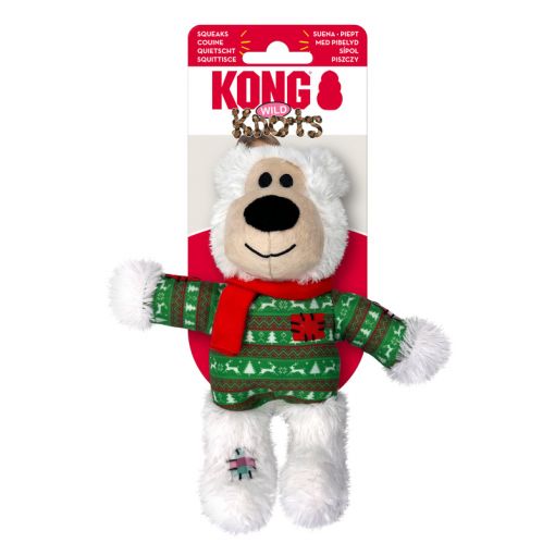 KONG Holiday Wild Knots Bear Small / Medium Sortiert