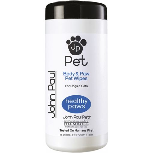 John Paul Pet Full Body & Paw Bath Wipes 45 Stück