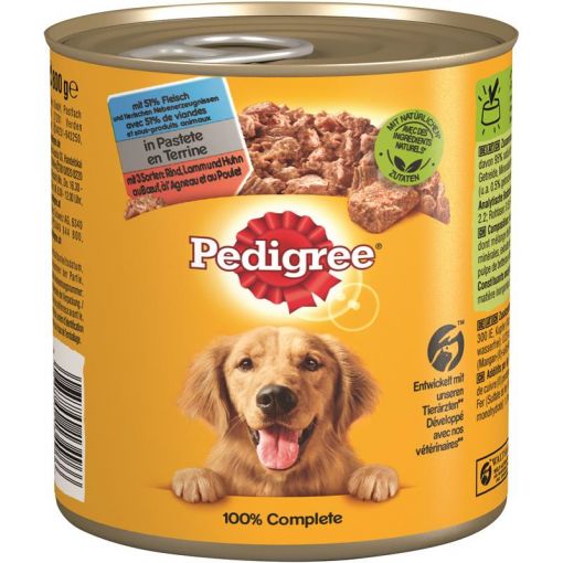 Pedigree Dose Adult 3 Sorten Rind, Lamm, Huhn 800g (Menge: 12 je Bestelleinheit)