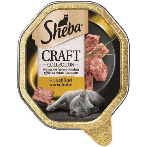 Sheba Schale Craft feine Pastete mit Geflügel 85g (Menge: 22 je Bestelleinheit)