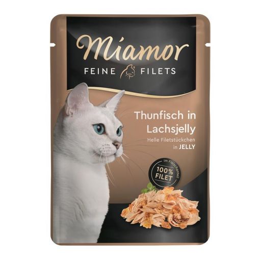 Miamor FB Feine Filets Thunfisch in Lachsjelly 100 g (Menge: 24 je Bestelleinheit)