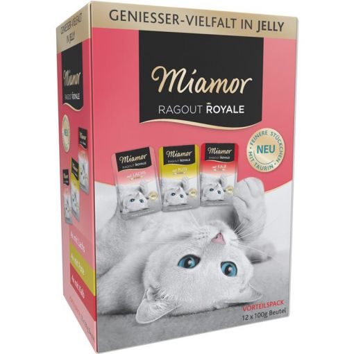 Miamor FB Ragout Royale Multibox in Jelly 12 x 100 g (Menge: 4 je Bestelleinheit)