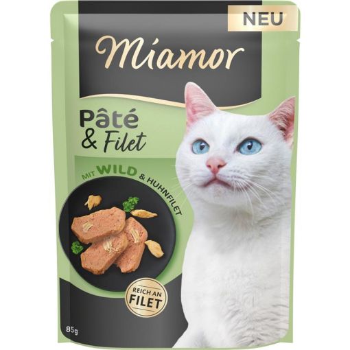 Miamor PB Pâté & Filet mit Wild 85g (Menge: 10 je Bestelleinheit)