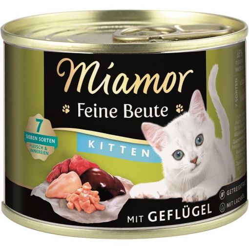 Miamor Dose Feine Beute Kitten Geflügel 185 g (Menge: 12 je Bestelleinheit)