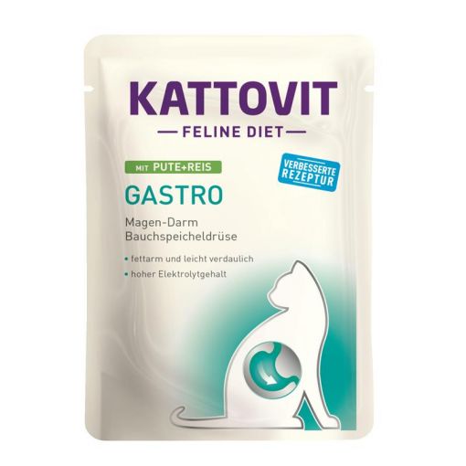 Kattovit PB Feline Diet Gastro Pute & Reis 85 g (Menge: 24 je Bestelleinheit)