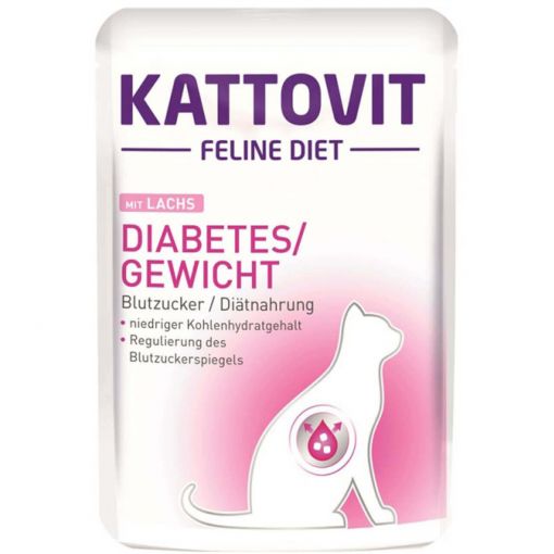 Kattovit PB Feline Diet Diabetes Lachs 85g (Menge: 24 je Bestelleinheit)