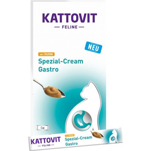 Kattovit Gastro Spezial-Cream mit Huhn 6x15g (Menge: 11 je Bestelleinheit)