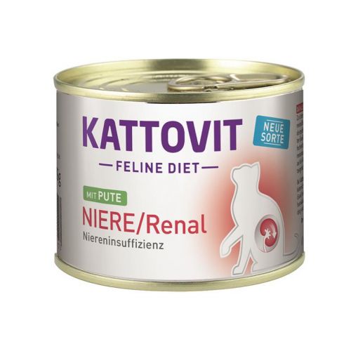 Kattovit Dose Feline Diet Niere/Renal Pute 185g (Menge: 12 je Bestelleinheit)