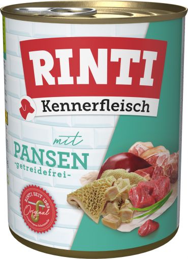 Rinti Dose Kennerfleisch Pansen 800 g (Menge: 12 je Bestelleinheit)