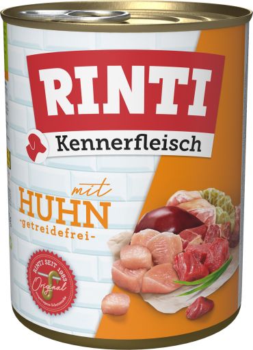 Rinti Dose Kennerfleisch Huhn 800 g (Menge: 12 je Bestelleinheit)