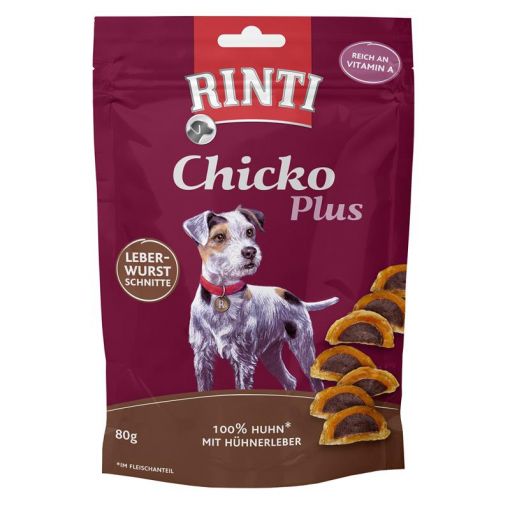 Rinti Chicko Plus Leberwurstschnitte 80 g (Menge: 12 je Bestelleinheit)