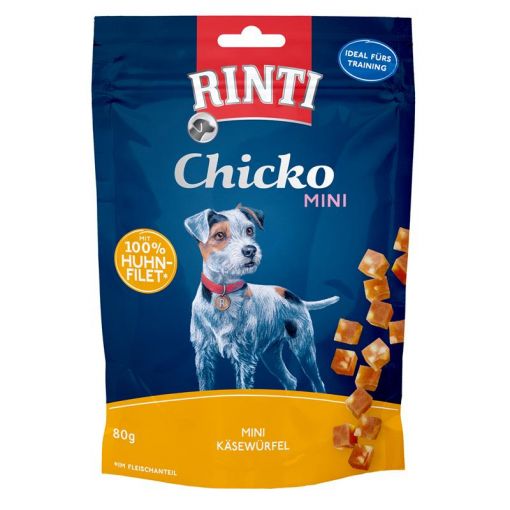 Rinti Chicko Mini Käsewürfel Huhn 80 g (Menge: 12 je Bestelleinheit)