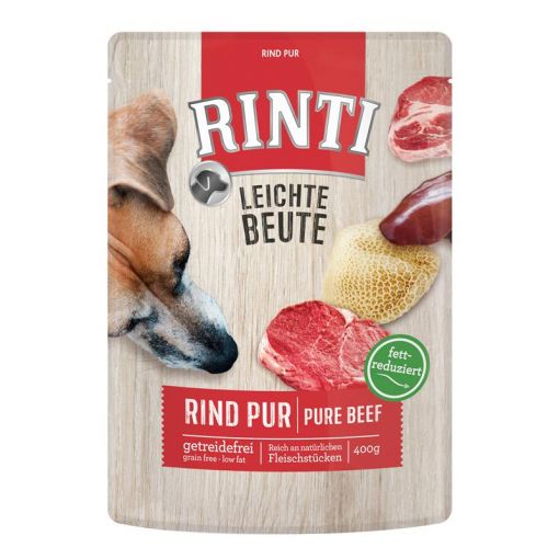 Rinti Frischbeutel Leichte Beute Rind Pur 400 g (Menge: 10 je Bestelleinheit)