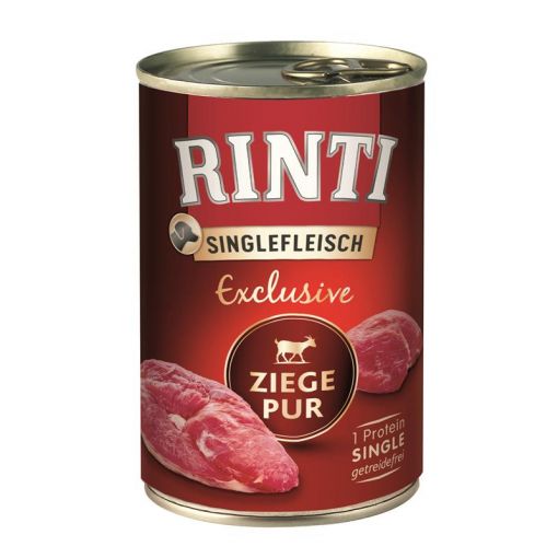 Rinti Dose Singlefleisch Exclusive Ziege Pur 400 g (Menge: 12 je Bestelleinheit)