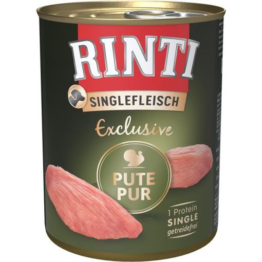 Rinti Dose Singlefleisch Exclusive Pute Pur 800 g (Menge: 6 je Bestelleinheit)