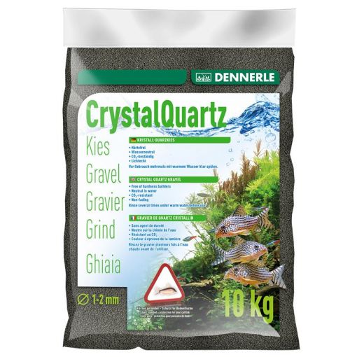 Dennerle Kristall-Quarzkies diamantschwarz 10 kg