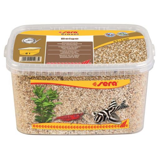 sera Gravel Beige Ø 2-4 mm 6 Liter