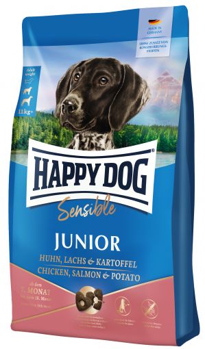 Happy Dog Sensible Junior Huhn, Lachs & Kartoffel 4 kg