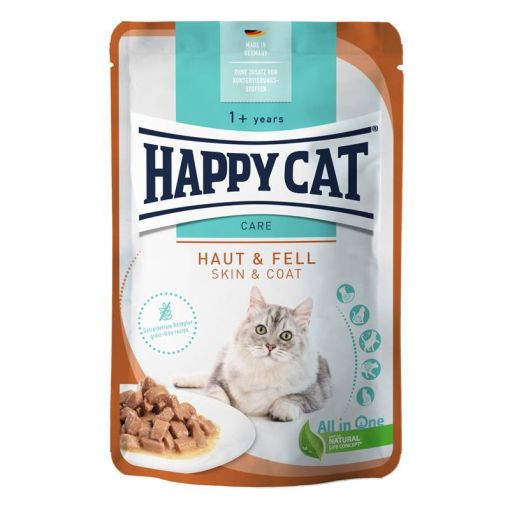 Happy Cat PB Care Meat in Sauce Haut & Fell 85g (Menge: 20 je Bestelleinheit)