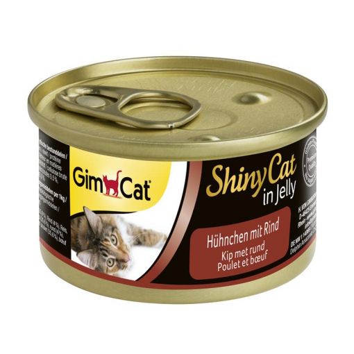 GimCat Dose ShinyCat  Hühnchen mit Rind 70g (Menge: 24 je Bestelleinheit)