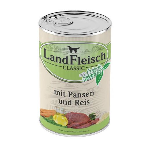 Landfleisch Dog Pur Pansen & Reis 400 g (Menge: 12 je Bestelleinheit)