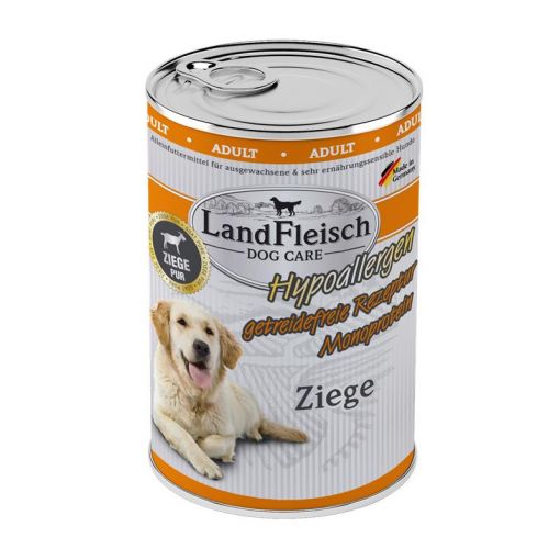 Landfleisch Dog Care Hypoallergen Ziege 400g (Menge: 6 je Bestelleinheit)