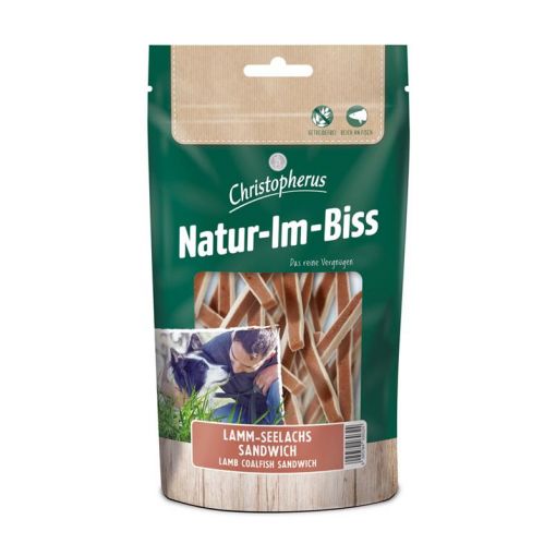 Christopherus Snack Natur-im-Biss Lamm Seelachs Sandwich 70g (Menge: 12 je Bestelleinheit)