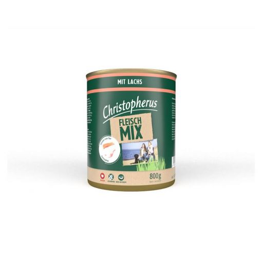 Christopherus Dose Fleischmix mit Lachs 800g (Menge: 6 je Bestelleinheit)