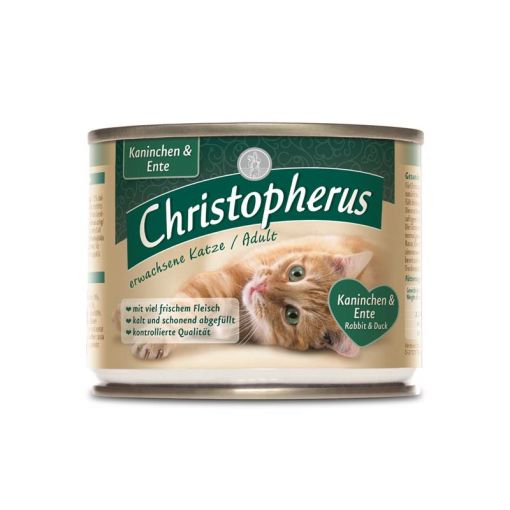 Christopherus Cat Dose Adult Kaninchen & Ente 200g