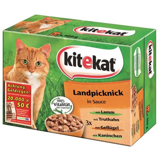 Kitekat 12-er MP Landpicknick in Soße 12 x 100g (Menge: 4 je Bestelleinheit)