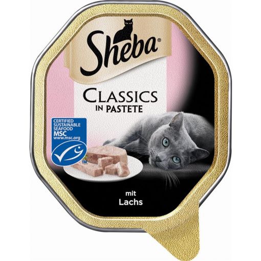 Sheba Schale Classics mit Lachs 85g (Menge: 22 je Bestelleinheit)