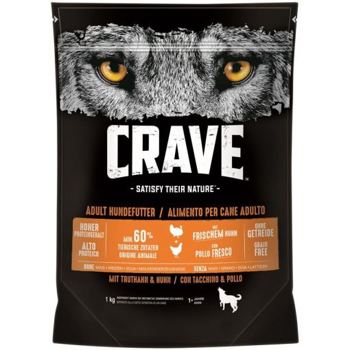 Crave Dog Trockenfutter Truthahn & Huhn 1 kg