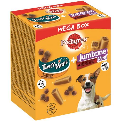 Pedigree Snack Mega Box Leckerbissen und Riesenknochen Mini 740g