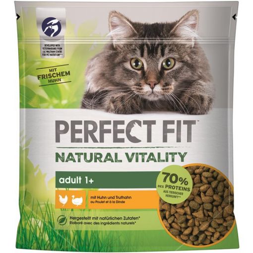 Perfect Fit Cat Natural Vitality Adult 1+ mit Huhn & Truthahn 650g