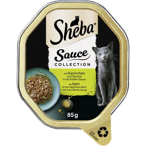 Sheba Schale Sauce Collection Kaninchen & Gemüse in herzhafter Sauce 85g (Menge: 22 je Bestelleinheit)