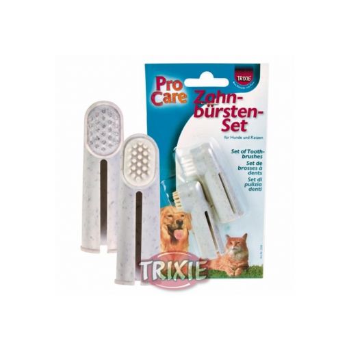 Trixie Zahnbürsten Set, Hund Katze 2 St.