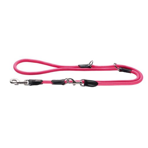 Hunter verstellbare Führleine Freestyle 10mm/200cm neonpink