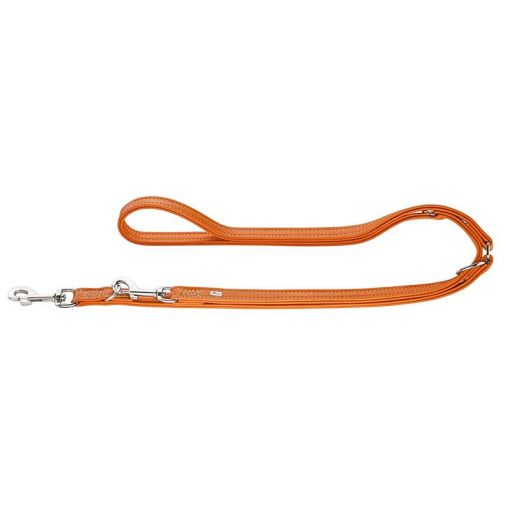 Hunter verstellbare Führleine Cannes 20mm/200cm orange/nickel