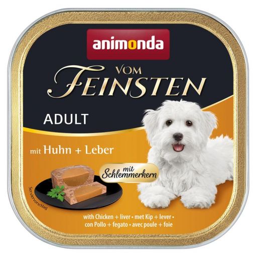 Animonda vom Feinsten Adult Schlemmerkern mit Huhn & Leber 150g (Menge: 22 je Bestelleinheit)