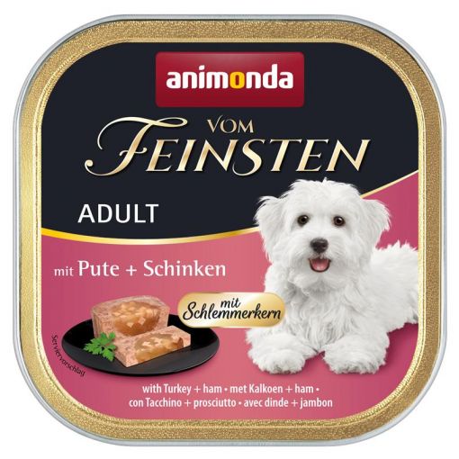 Animonda vom Feinsten AdultSchlemmerkern mit Pute & Schinken 150g (Menge: 22 je Bestelleinheit)