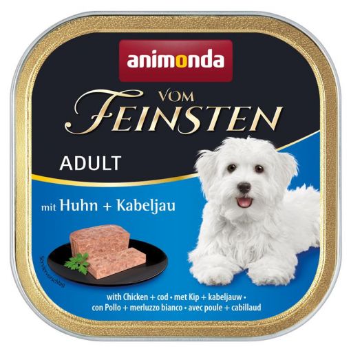 Animonda vom Feinsten Adult mit Huhn & Kabeljau 150g (Menge: 22 je Bestelleinheit)