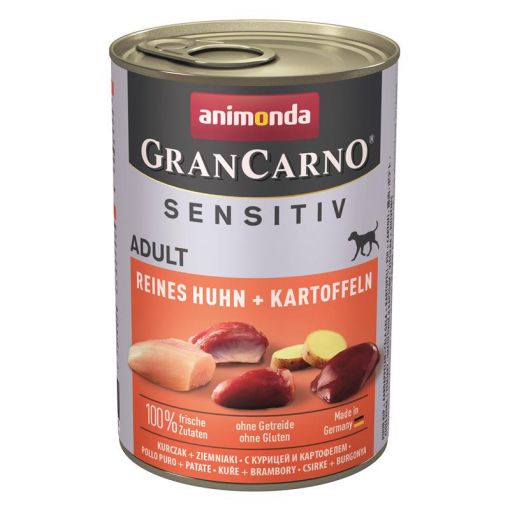 Animonda Dog GranCarno Adult Sensitive Huhn & Kartoffeln 400g (Menge: 6 je Bestelleinheit)