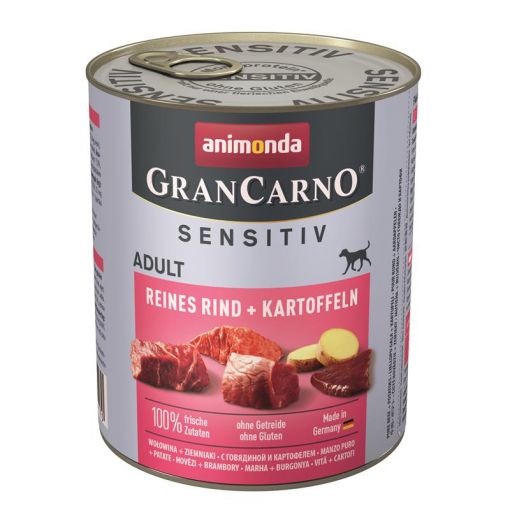 Animonda Dog GranCarno Adult Sensitive Rind & Kartoffeln 800g (Menge: 6 je Bestelleinheit)